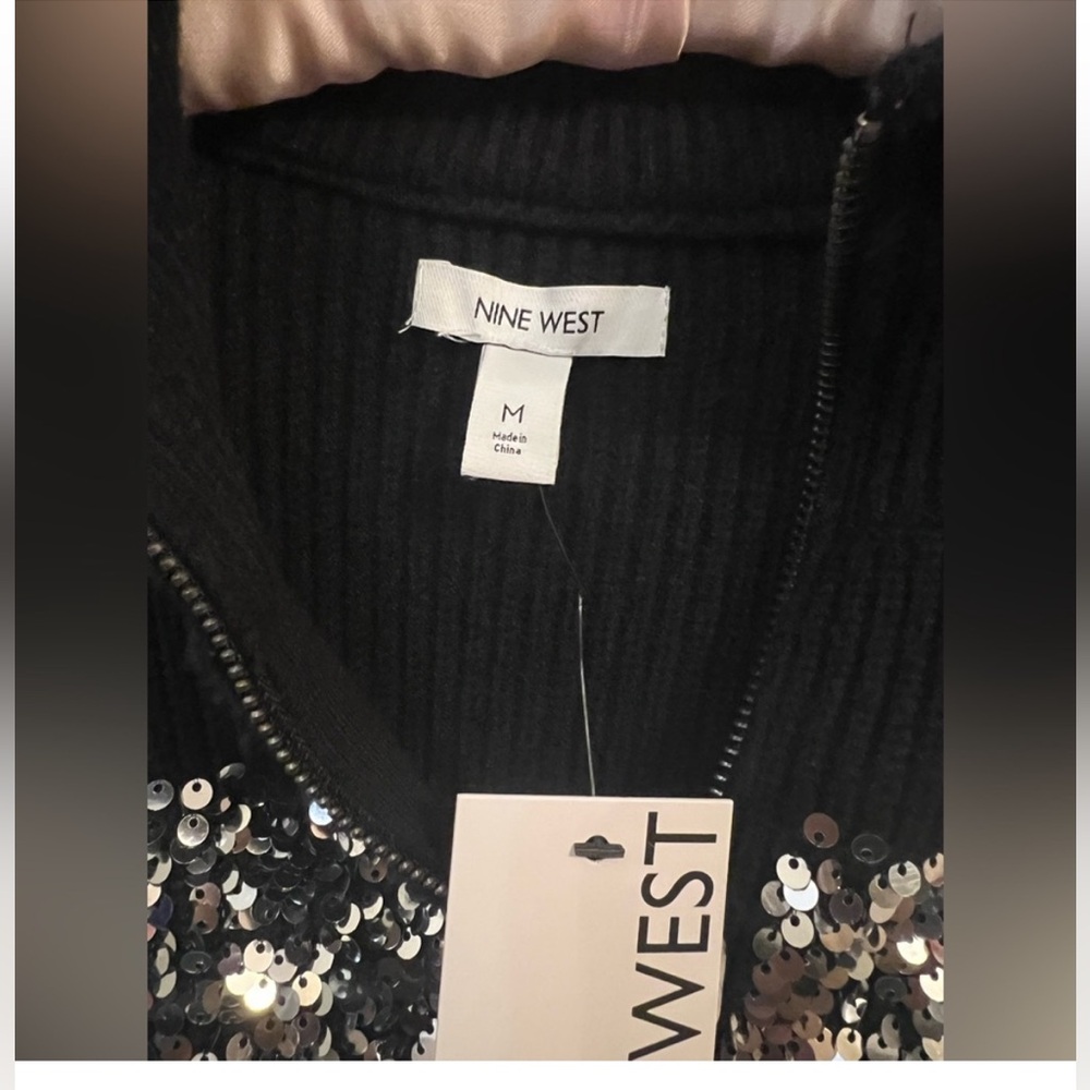 Bundle 👖👚Ted Baker Vibrant Blue Wide-Leg Pants& Nine West Black Sweater - Picture 16 of 16